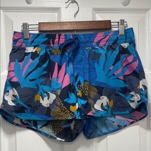 Patagonia Women's Tropical Print Shorts - Blue and Pink